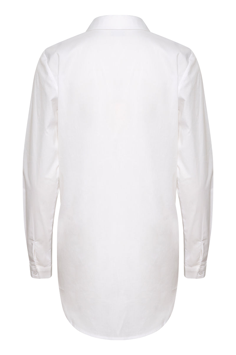 Kaffe Kascarlet Optical White Fitted Layering Shirt, 10504242