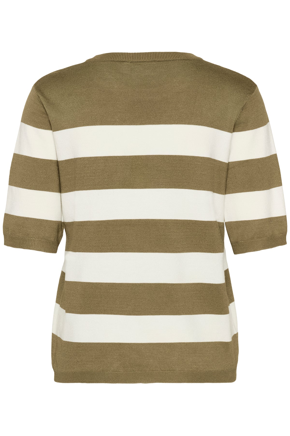 Kaffe Kalizza Khaki Green/Chalk Striped Knit, 10508410