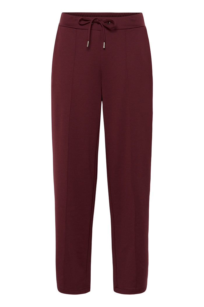 Kaffe Kajenny Windsor Wine Wide Leg Elasticated Trousers