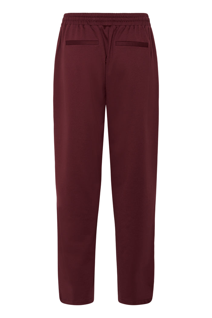 Kaffe Kajenny Windsor Wine Wide Leg Elasticated Trousers