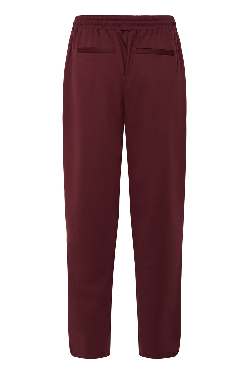 Kaffe Kajenny Windsor Wine Wide Leg Elasticated Trousers