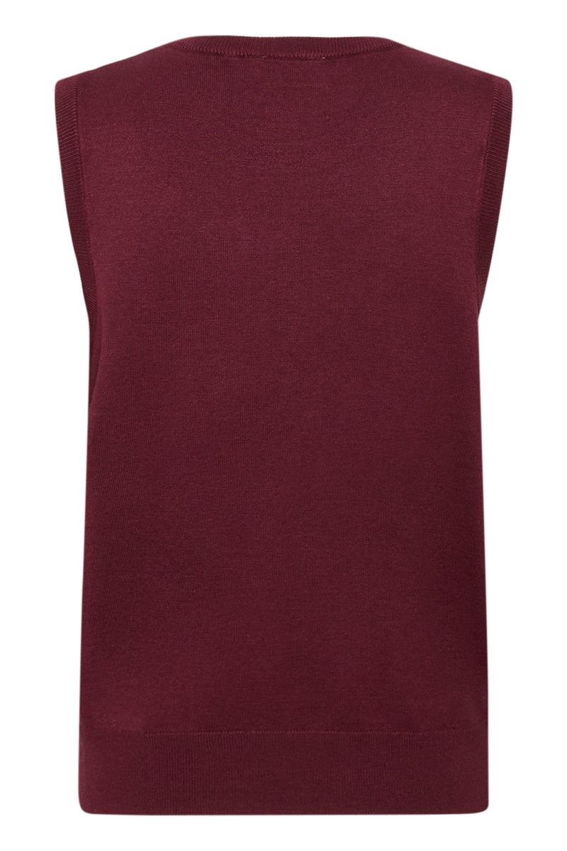 Kaffe Kalizza Windsor Wine Knitted Vest Tank Top, 10509232