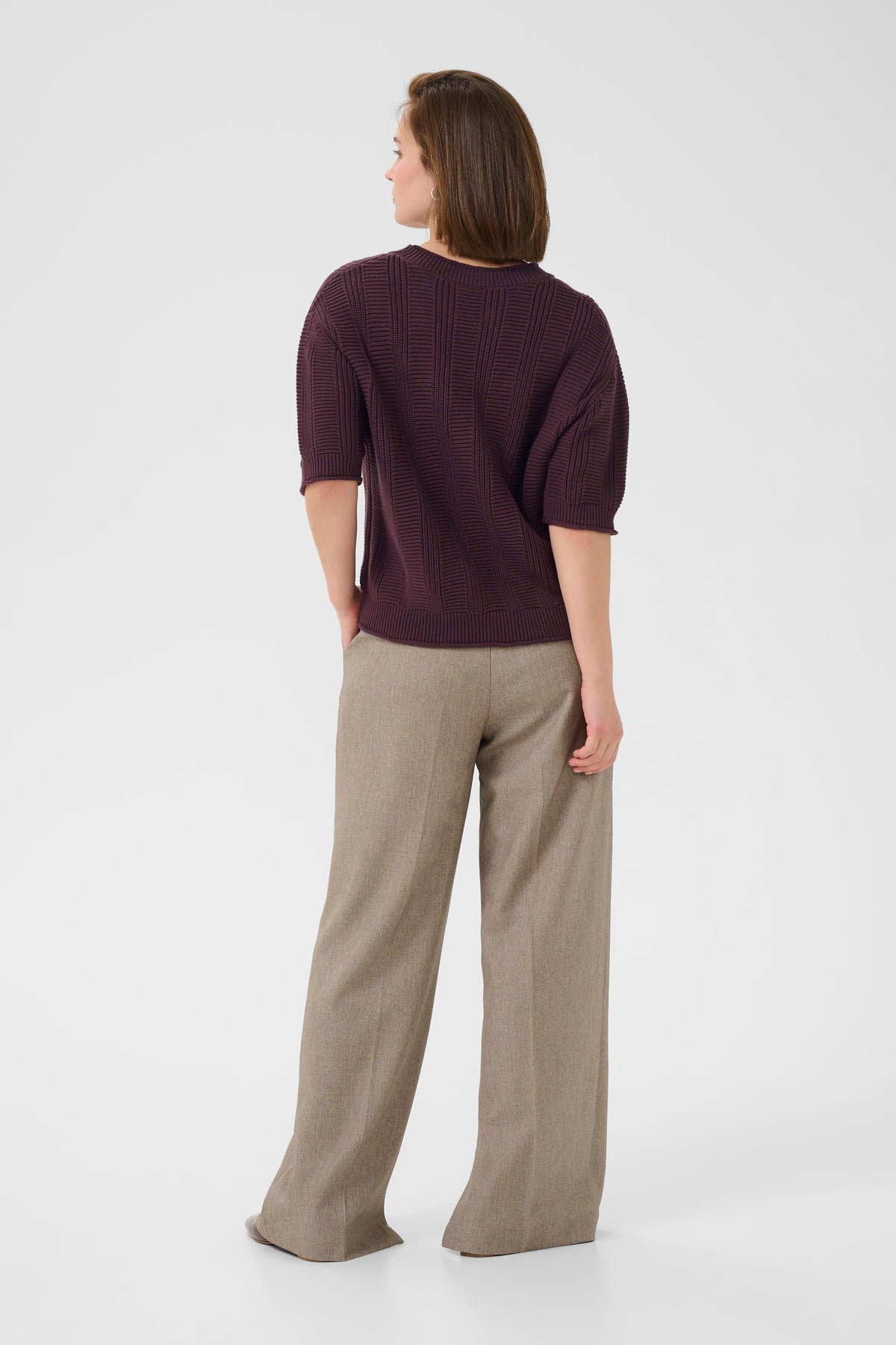 Kaffe KaWhitney Fudge Knitted Pullover, 10510098