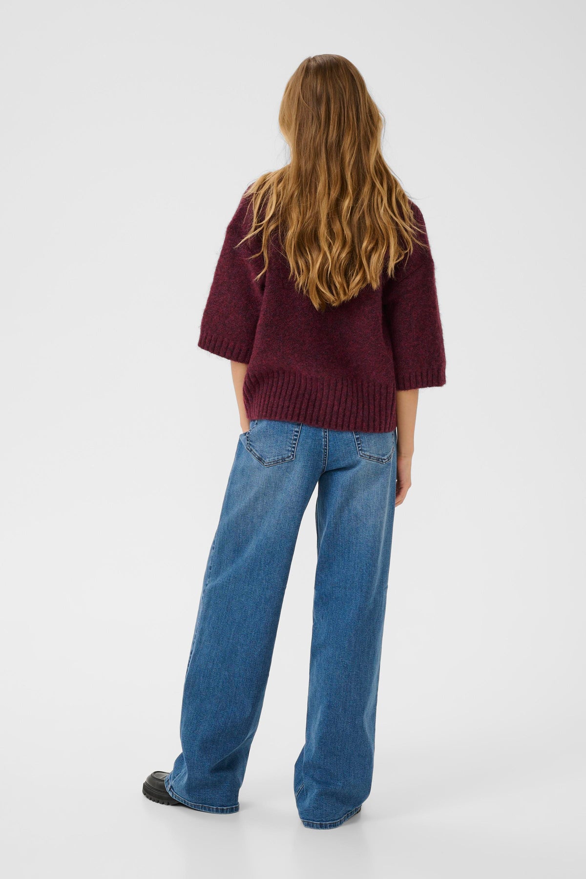 Kaffe Kalabis Windsor Wine Melange Cardigan