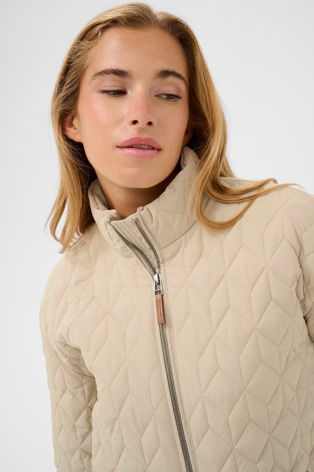 Kaffe KaLeila Dusky Green Quilted Jacket, 10511122