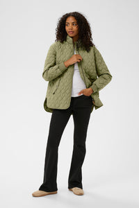 Kaffe KaLeila Dusky Green Quilted Jacket, 10511122