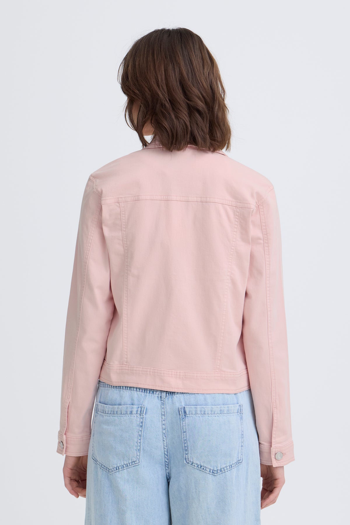Fransa FrVotwill Lotus Pink Soft Stretch Denim Jacket, 20609189