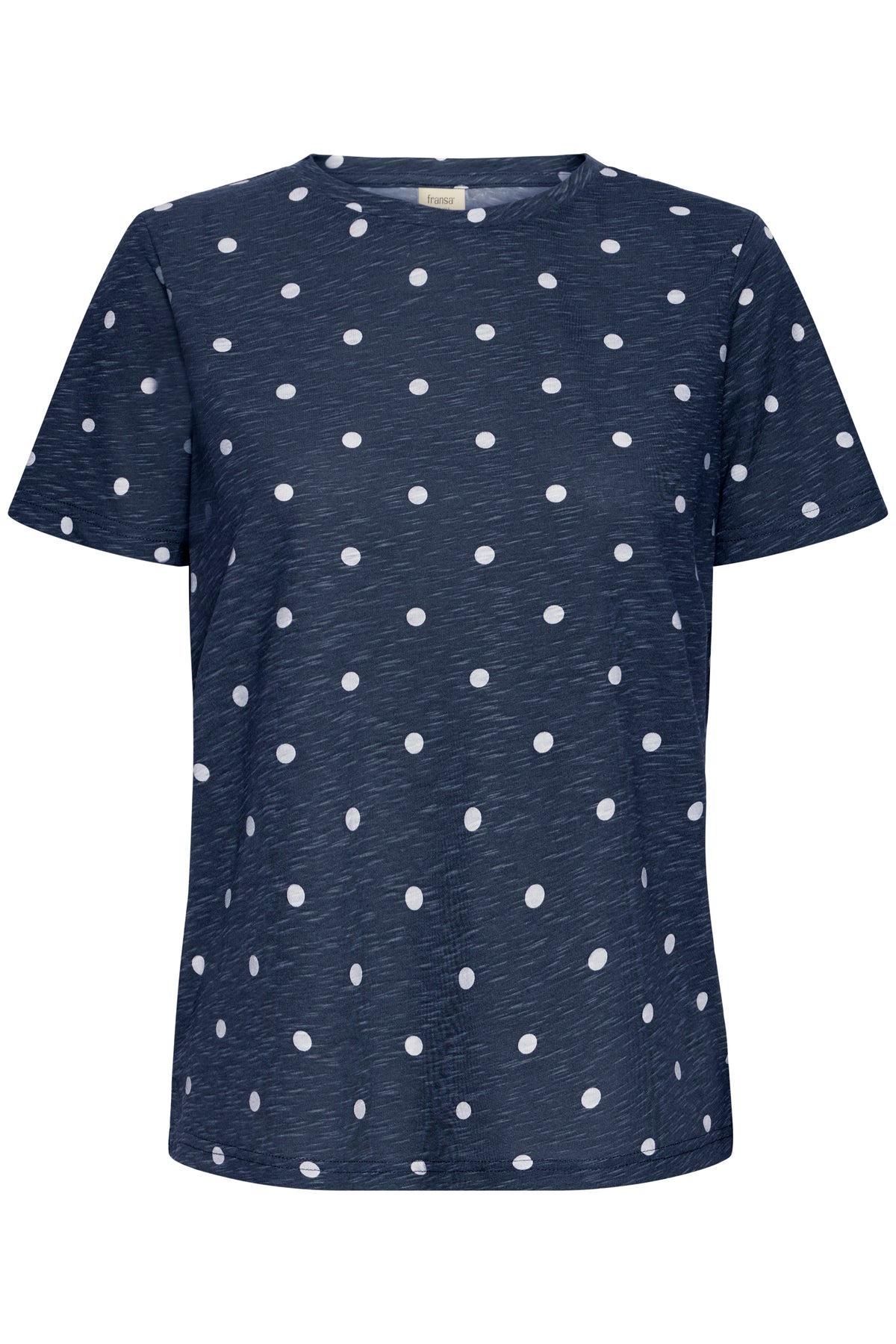 Fransa Hazel Navy Blazer Polka Dot T-Shirt, 20613783
