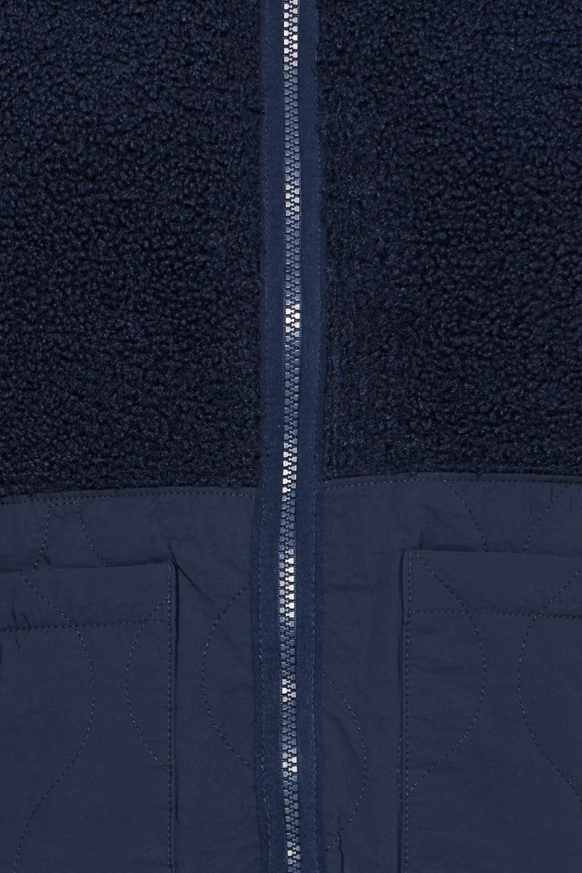 Fransa FrMikala Navy Blazer Teddy Quilted Gilet