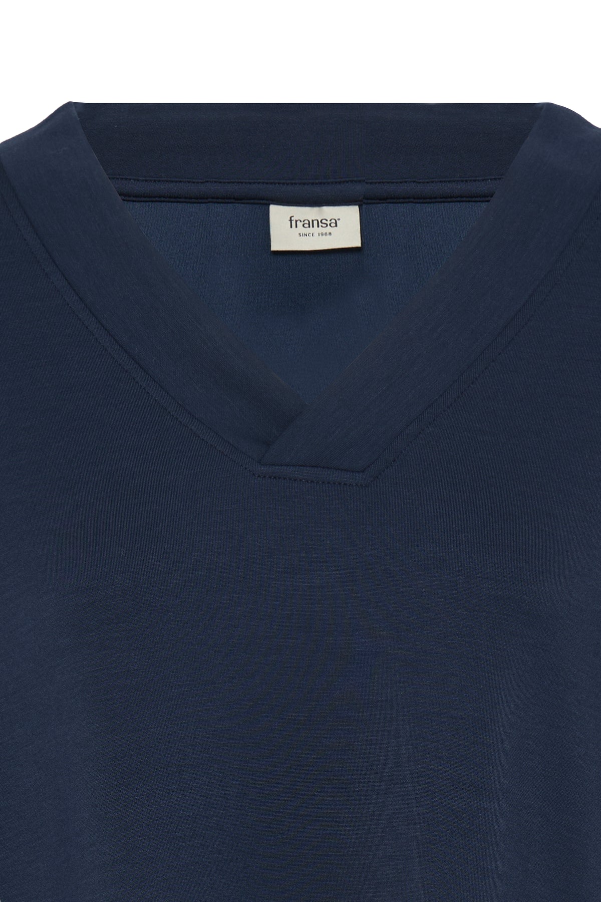 Fransa FrAurora Navy Blazer Modal Oversized V-Neck Top, 20617552