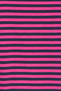 Fransa FrSiva Very Berry Stripe Oversized Long Sleeve Top