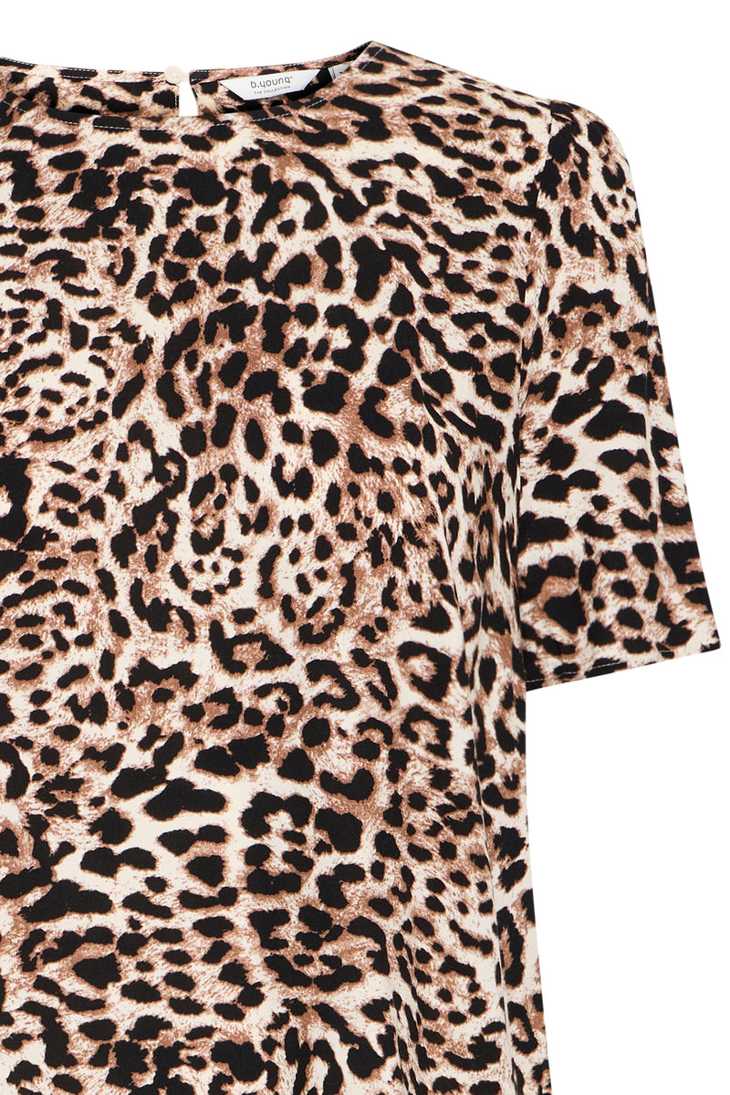 B.Young Bymmjoella Birch Leopard Print Top