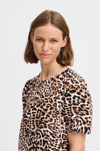 B.Young Bymmjoella Birch Leopard Print Top