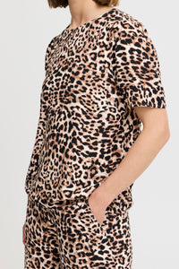B.Young Bymmjoella Birch Leopard Print Top