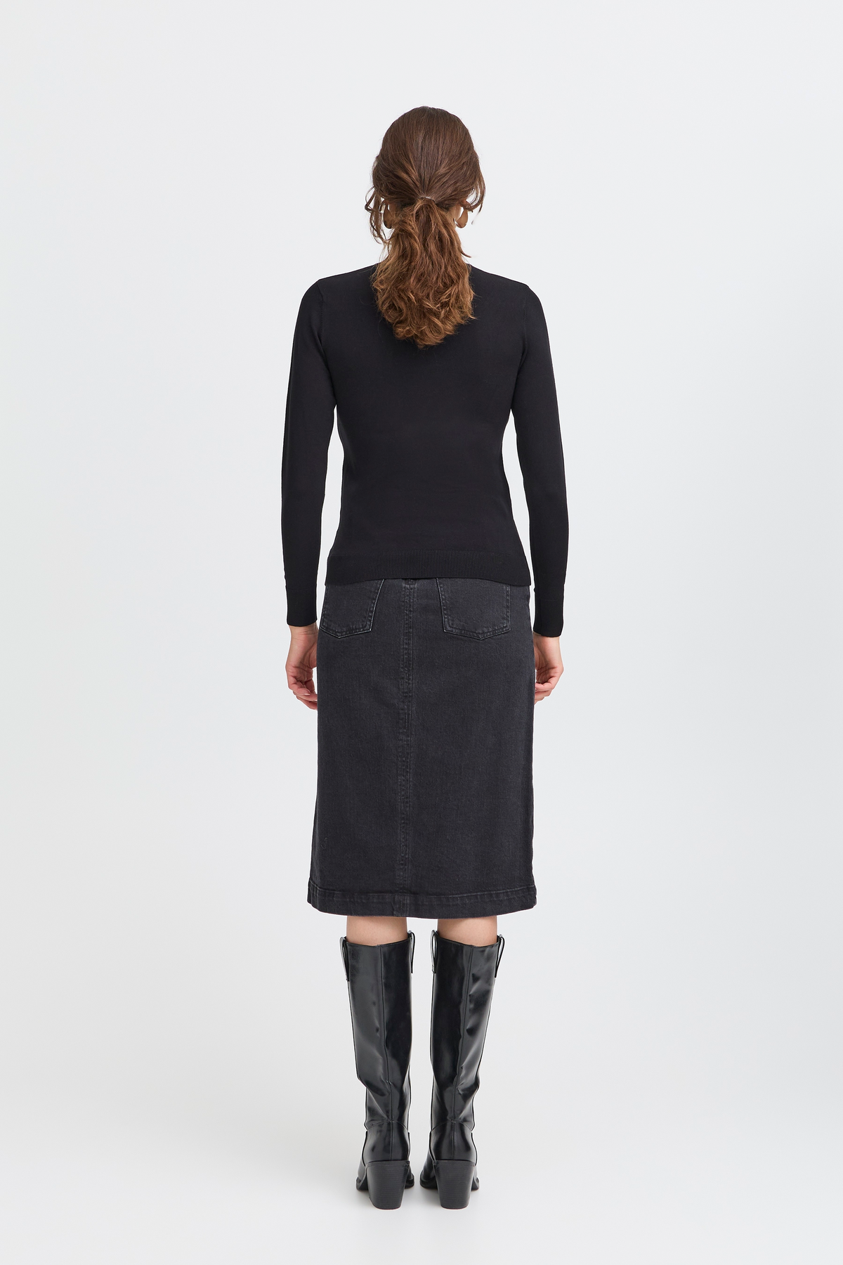 B.Young Bymmorla Black Rollneck Knit