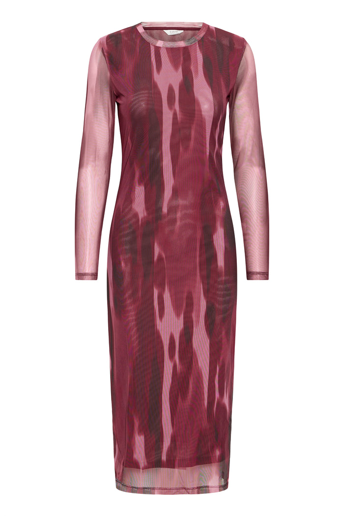 B.Young Bypaloma Port Royale Printed Mesh Midi Dress