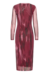 B.Young Bypaloma Port Royale Printed Mesh Midi Dress