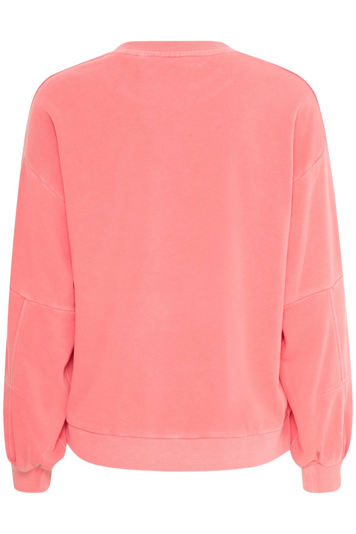 B.Young Bystana Porcelain Coral Teddy Fleece Lined Sweatshirt