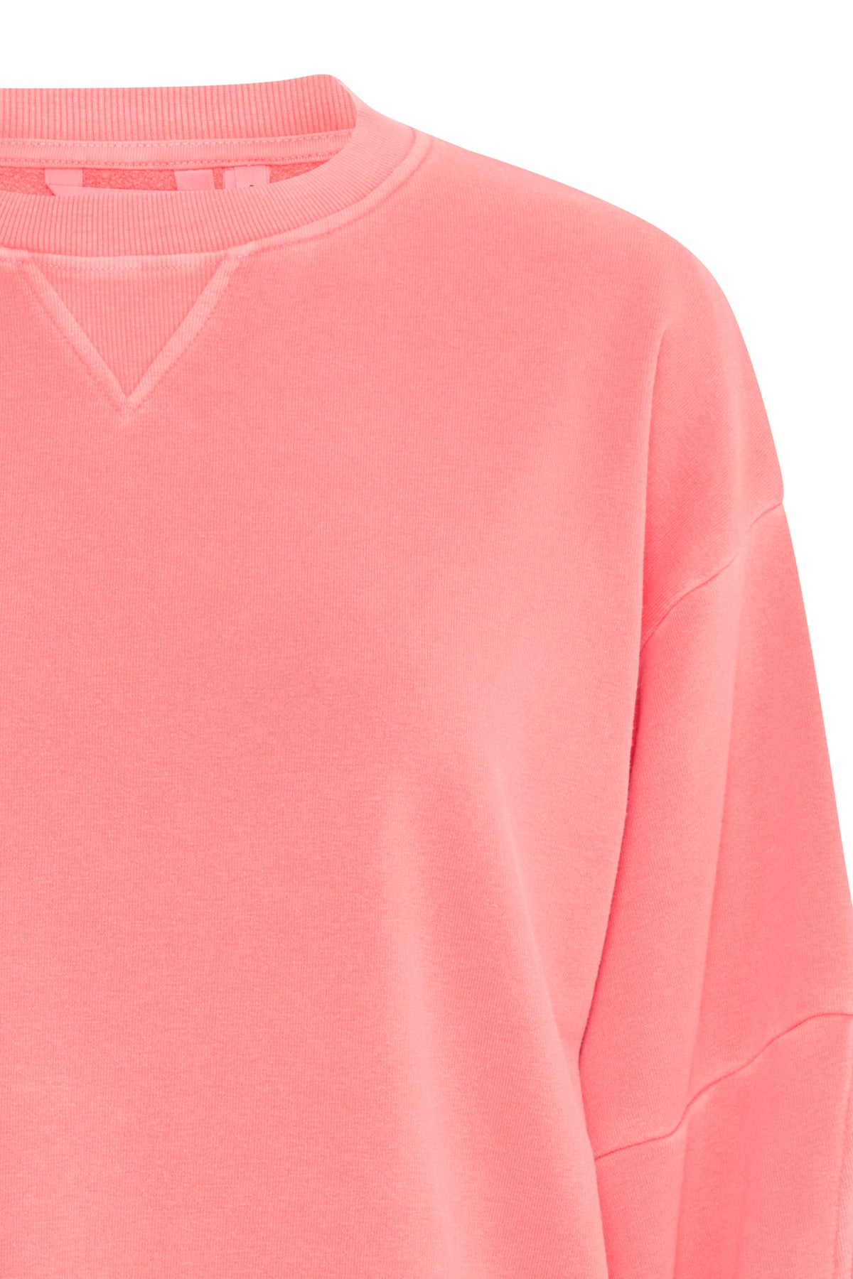 B.Young Bystana Porcelain Coral Teddy Fleece Lined Sweatshirt