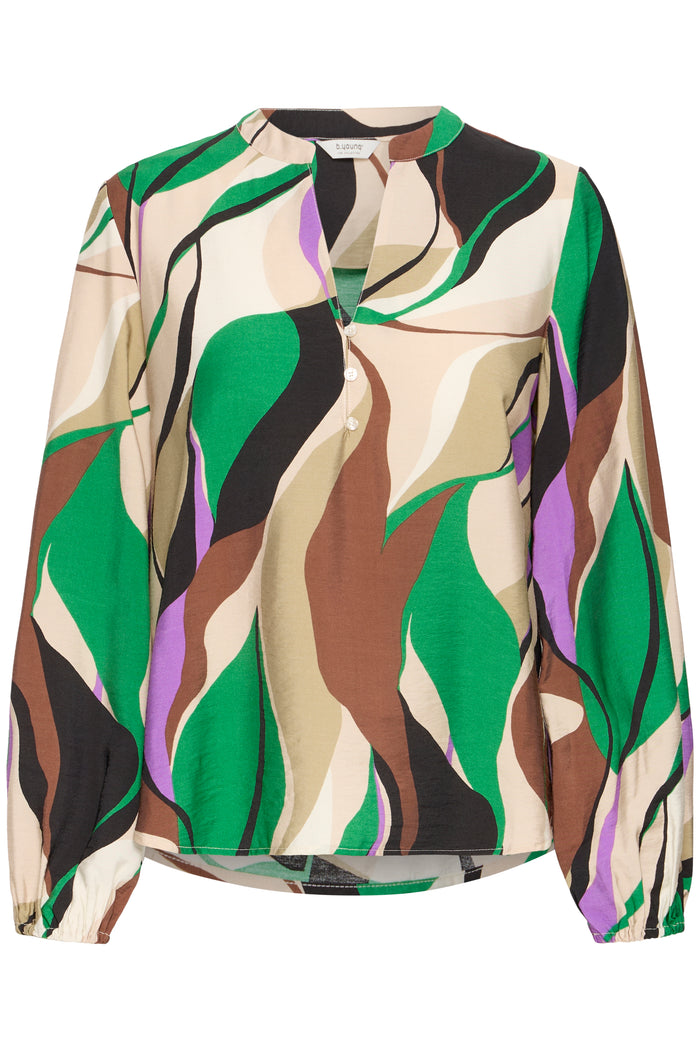 B.Young ByIbini Chinchilla Abstract Printed Blouse, 20818529