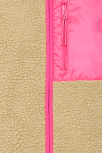 The Jogg Concept JCBerri Beetroot Pink Teddy Gilet