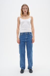 InWear Finesse Pure White Fitted Basic Cami Top