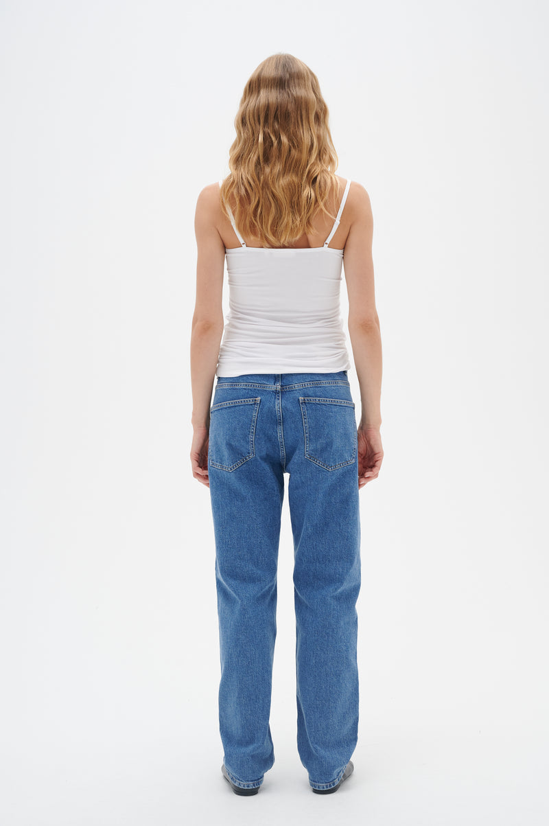 InWear Finesse Pure White Fitted Basic Cami Top