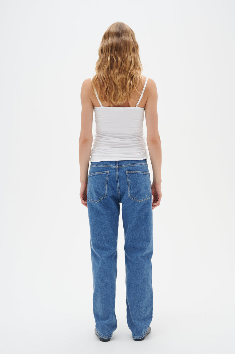 InWear Finesse Pure White Fitted Basic Cami Top