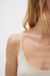 InWear Finesse Chalk Fitted Basic Cami Top