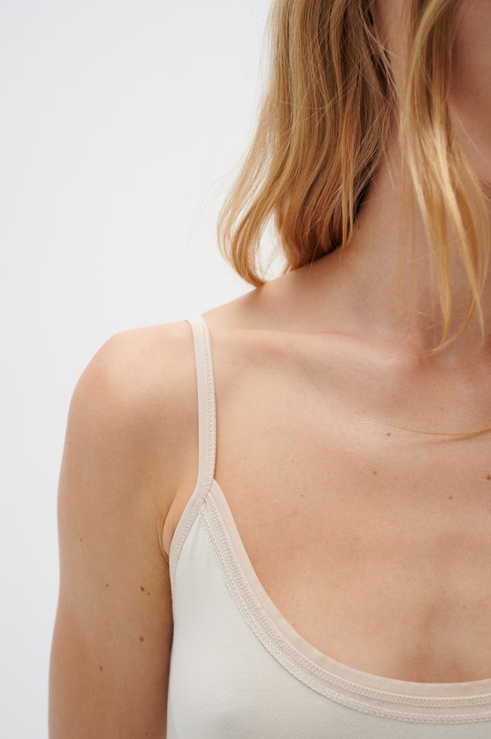 InWear Finesse Chalk Fitted Basic Cami Top