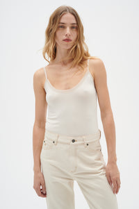InWear Finesse Chalk Fitted Basic Cami Top
