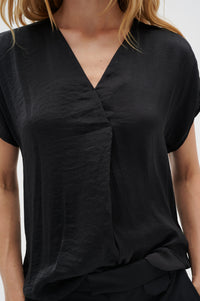 InWear Rinda Black V-Neck Top, 30105188