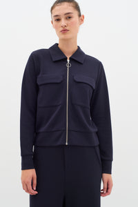InWear Beca Marine Blue Modal Cardigan Jacket