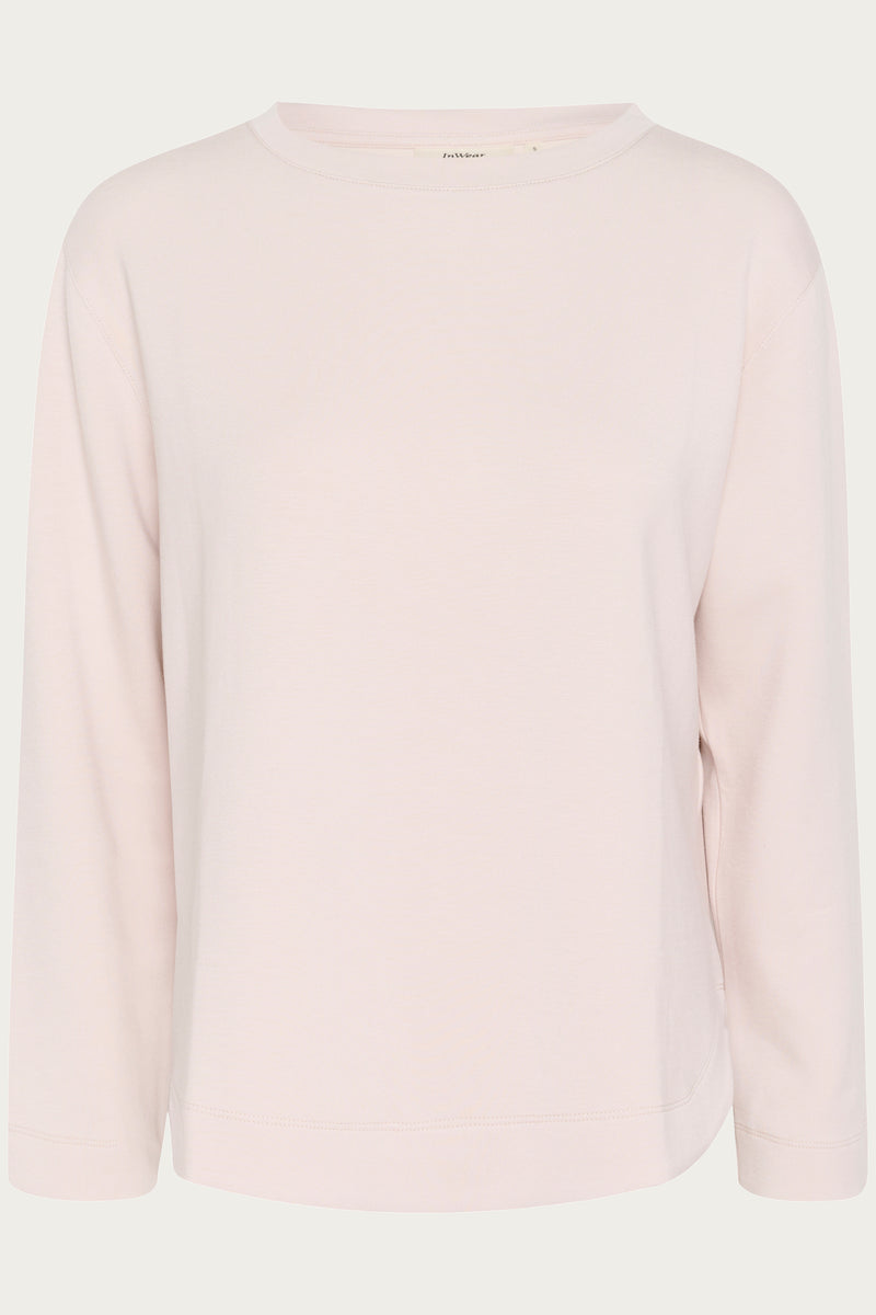 InWear Gincent Haze Cream Modal Supersoft Dipped Hem Sweatshirt