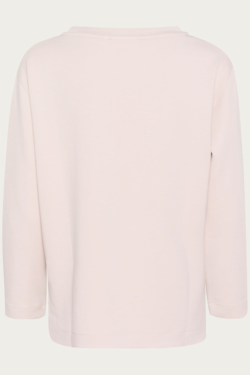 InWear Gincent Haze Cream Modal Supersoft Dipped Hem Sweatshirt