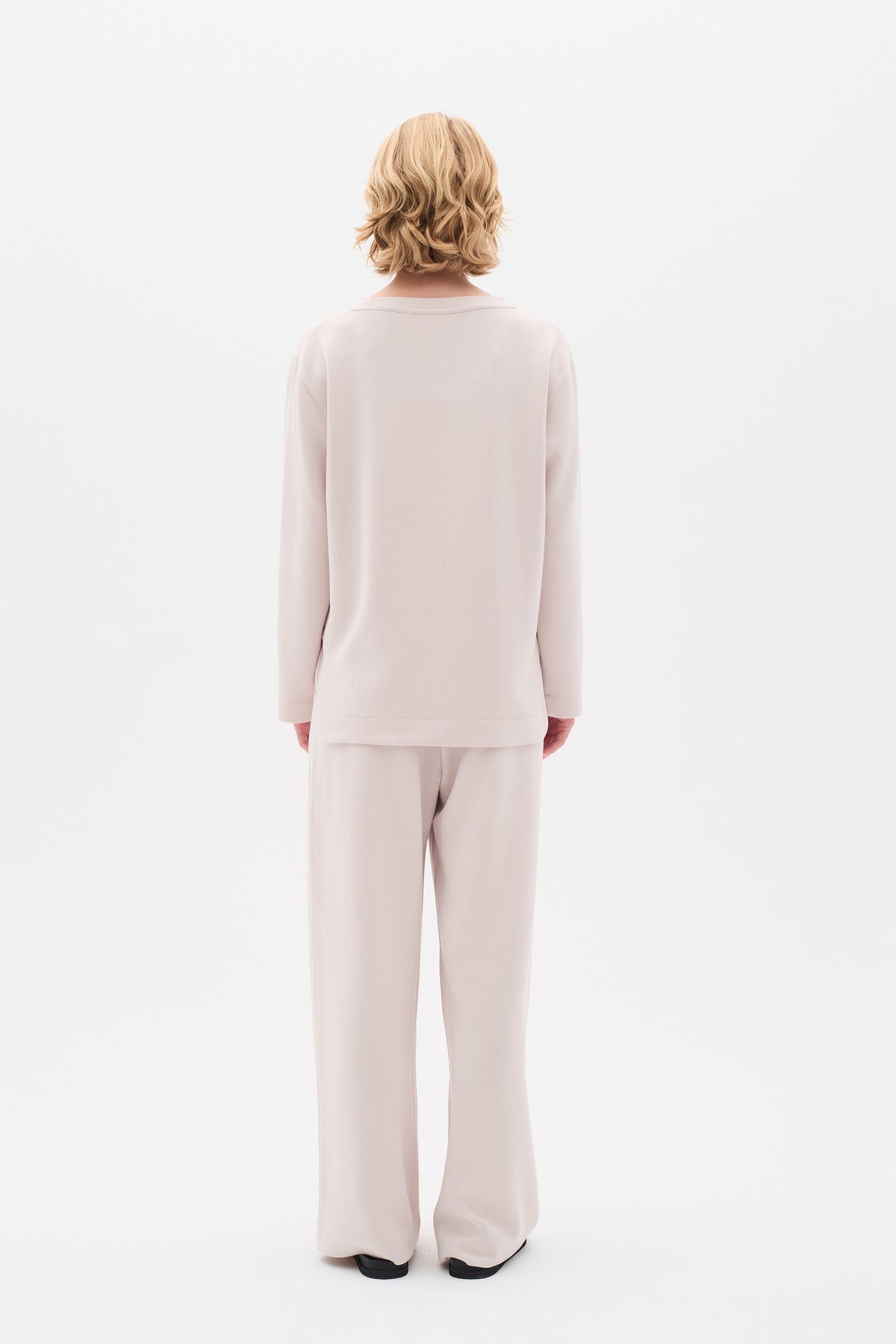InWear Gincent Haze Cream Modal Supersoft Dipped Hem Sweatshirt
