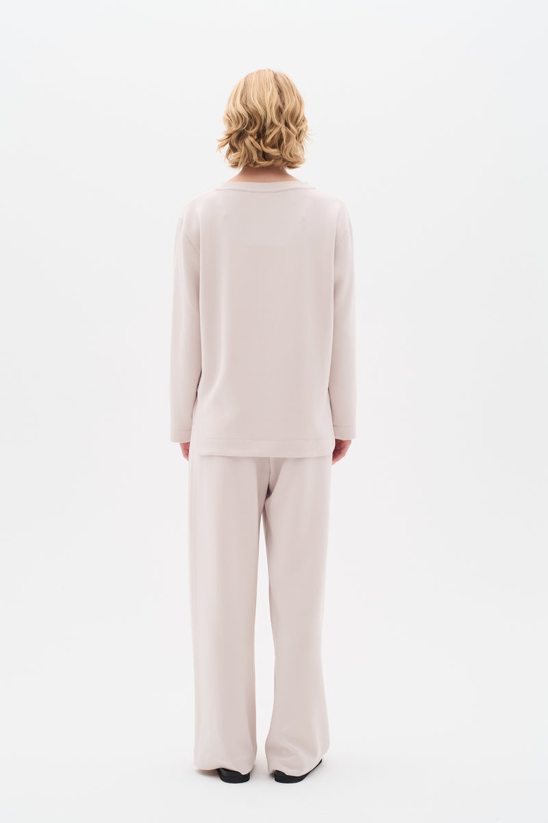 InWear Gincent Haze Cream Modal Supersoft Dipped Hem Sweatshirt