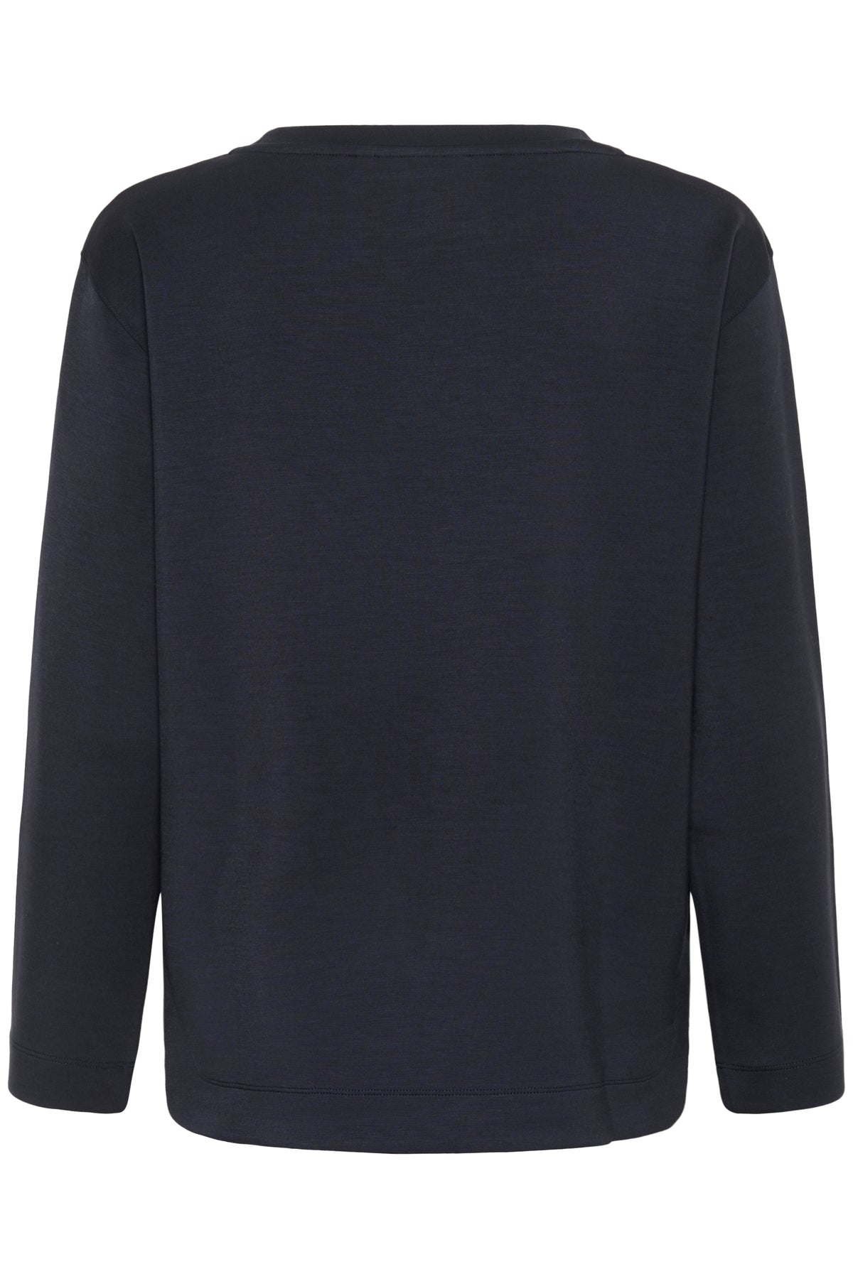 BACK IN STOCK - InWear Gincent Marine Blue Modal Supersoft Dipped Hem Sweatshirt