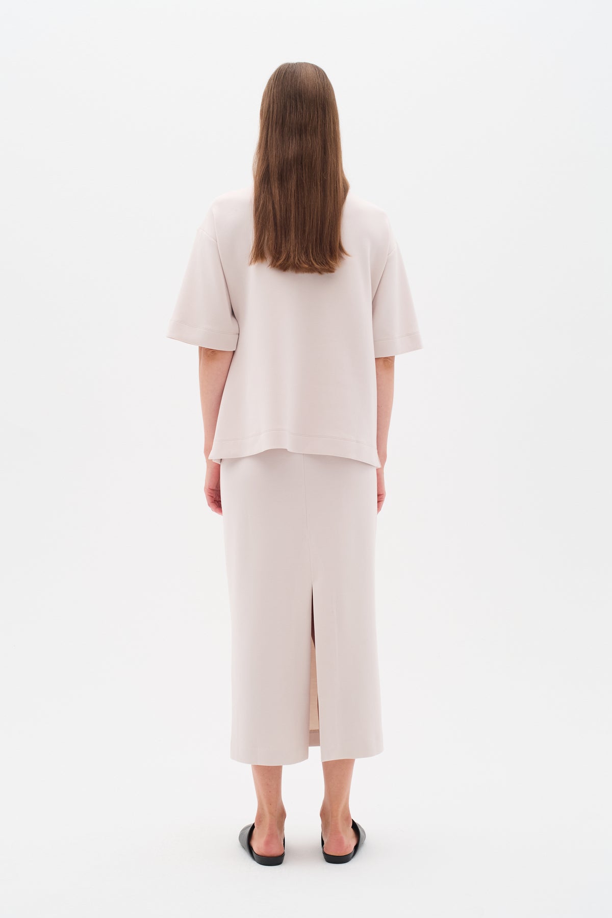 InWear Aida Haze Beige Modal Ankle Length Tube Skirt