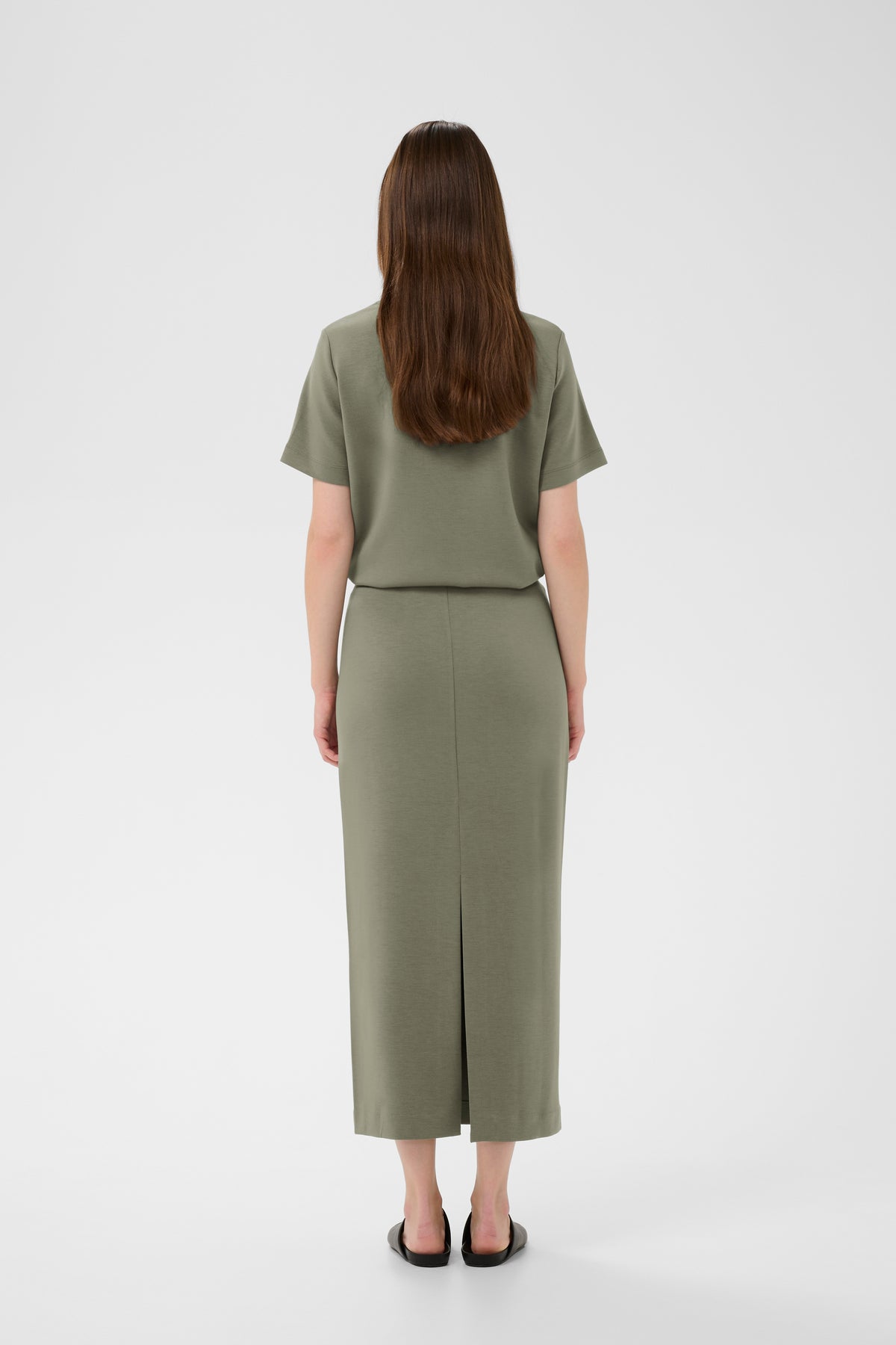 InWear Aida Mulled Basil Modal Ankle Length Tube Skirt