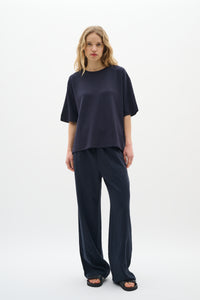 InWear Pannie Marine Blue Oversized Modal T-Shirt, 30109225