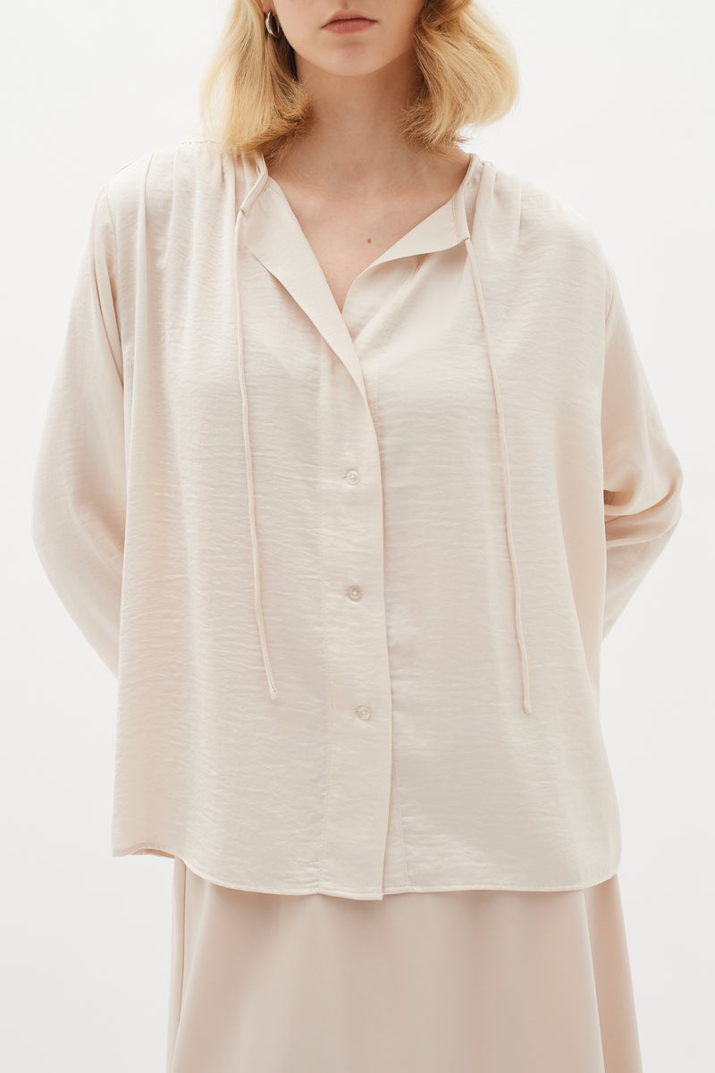 InWear Mato French Nougat V-Neck Blouse, 30109658