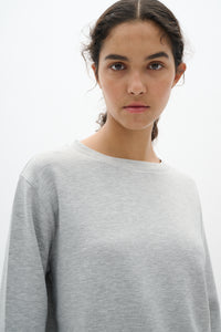 BACK IN STOCK - InWear Gincent Granite Melange Modal Supersoft Dipped Hem Sweatshirt