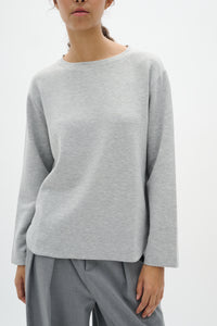 BACK IN STOCK - InWear Gincent Granite Melange Modal Supersoft Dipped Hem Sweatshirt