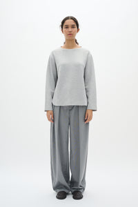 BACK IN STOCK - InWear Gincent Granite Melange Modal Supersoft Dipped Hem Sweatshirt