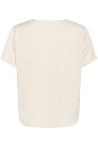 InWear Kinley Haze Beige Twist Front V-Neck Blouse