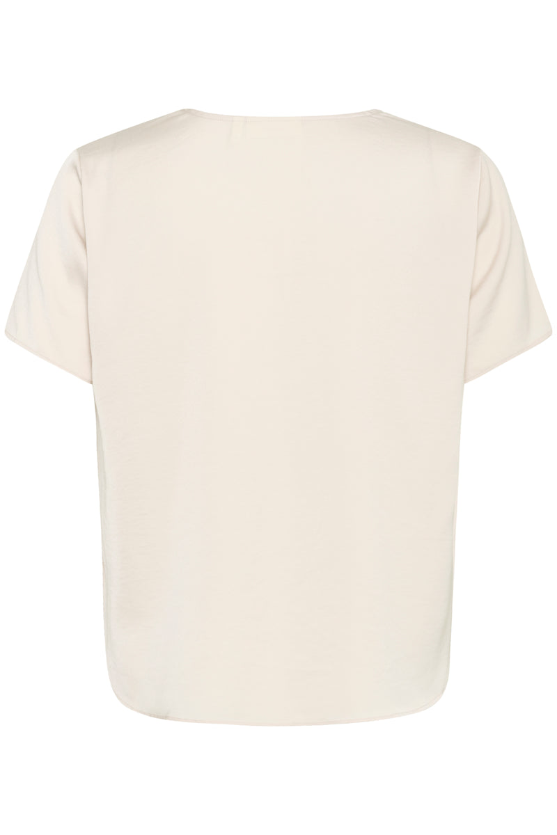 InWear Kinley Haze Beige Twist Front V-Neck Blouse