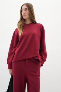 InWear Gida Vincent Cabernet Layered Modal Sweatshirt, 30110946