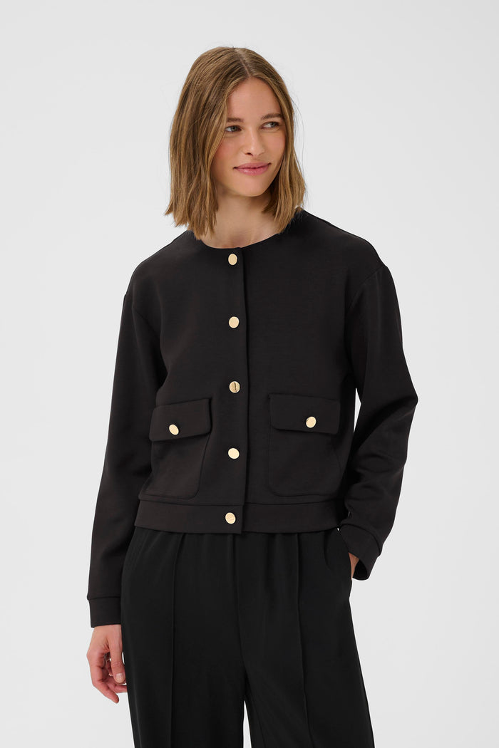 InWear Gida Vincent Black Modal Cardigan Jacket, 30110948
