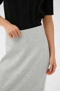 BACK IN STOCK - InWear Aida Granite Melange Modal Ankle Length Tube Skirt